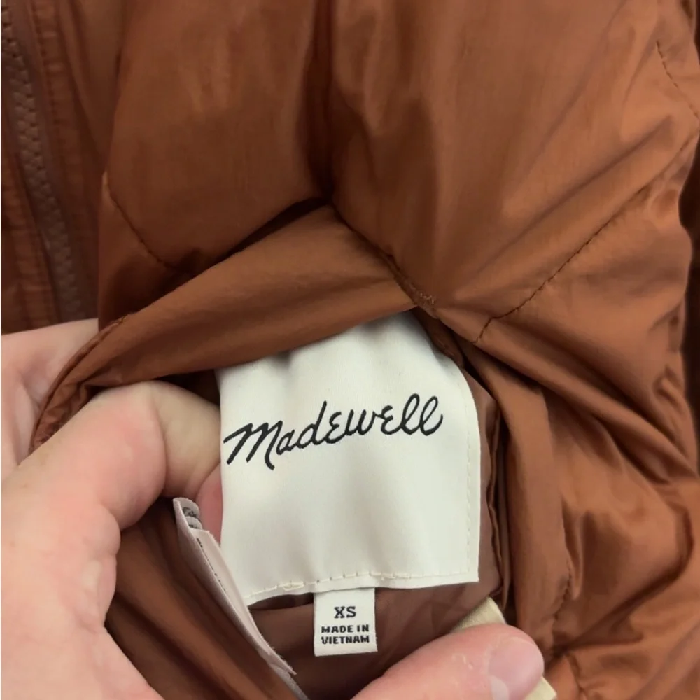 Madewell Reversible Sherpa Puffer Jacket Womens Size XS - Picture 4 of 6